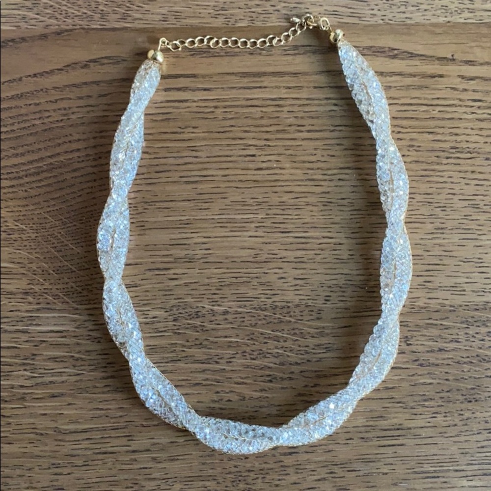 Amrita Singh Crystal Mesh Necklace